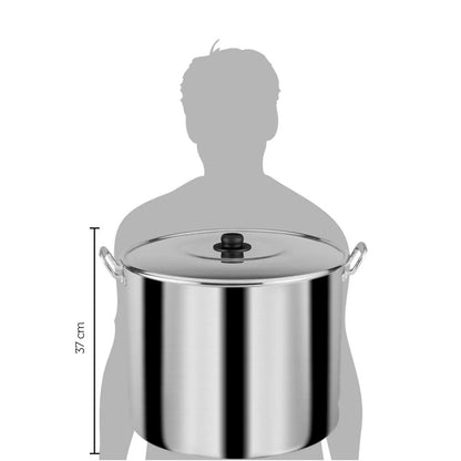 Vaporera Tamalera 47 L Aluminio PRO Con Tapa Vasconia 4071375