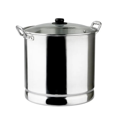 Vaporera Tamalera de Aluminio Tapa Vidrio 30 Lts Vasconia