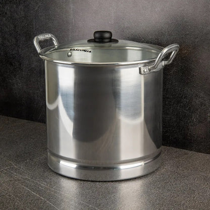Vaporera Tamalera de Aluminio Tapa Vidrio 30 Lts Vasconia
