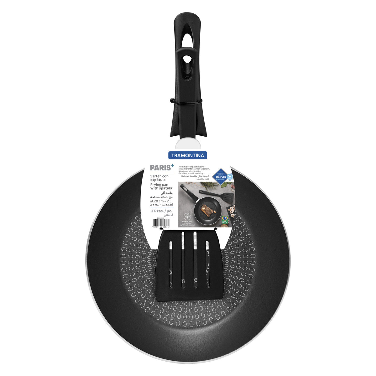 Sartén De Aluminio Tramontina Paris 28 cm | 2 L + Espátula