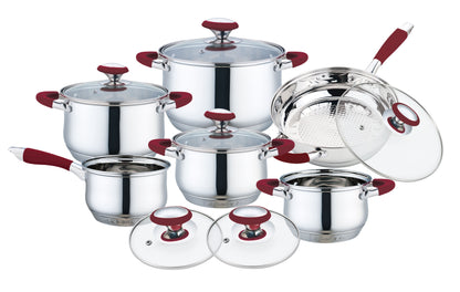 Batería de Cocina 12pz Acero Inoxidable Omania Inducción Fraciel