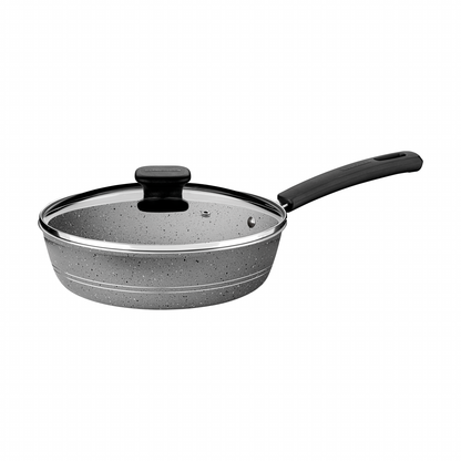 Sartén Hondo Con Tapa 24 cm 2.5 L Tramontina Rockstar