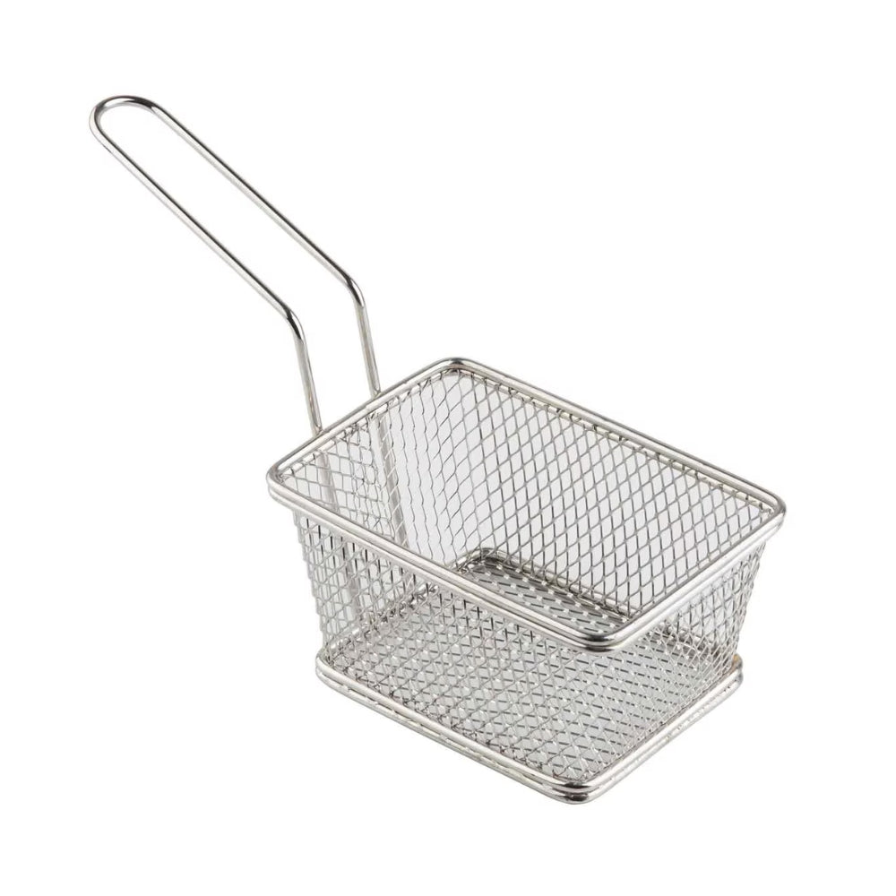 Cesta Servicio Alambre Acero Inoxidable Con Asa Tablecraft