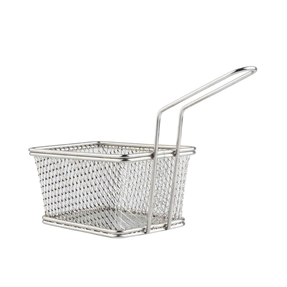 Cesta Servicio Alambre Acero Inoxidable Con Asa Tablecraft