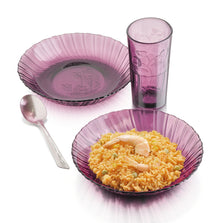 Vajilla de Vidrio Crisa Ideal Clásica Uva 12 pz 4 Personas